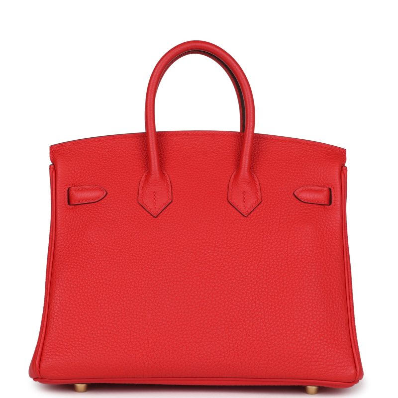 Hermes Birkin 25 Rouge de Coeur Togo Gold Hardware - Image 4
