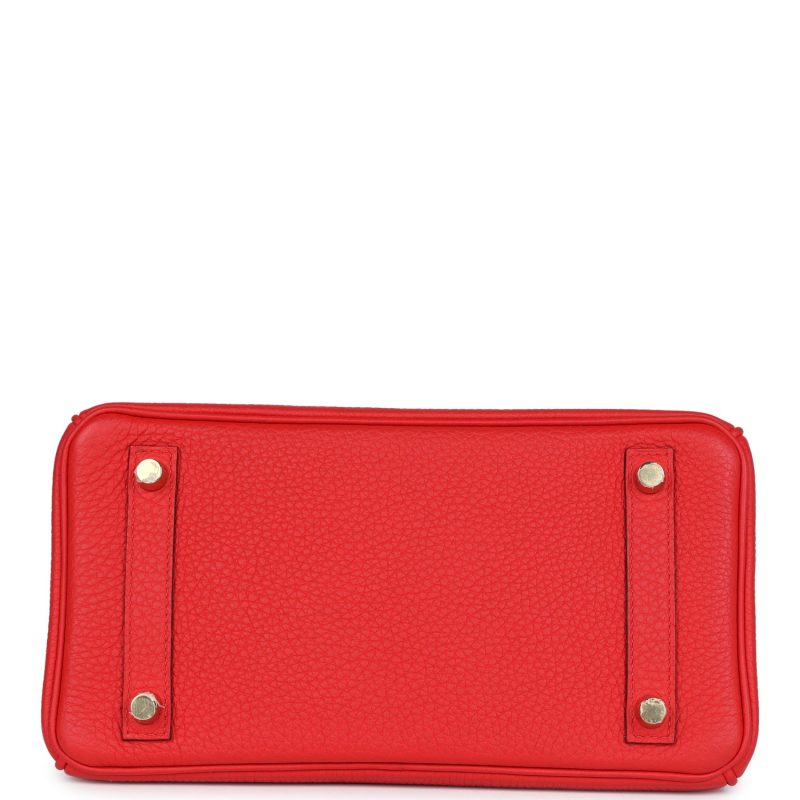 Hermes Birkin 25 Rouge de Coeur Togo Gold Hardware - Image 5