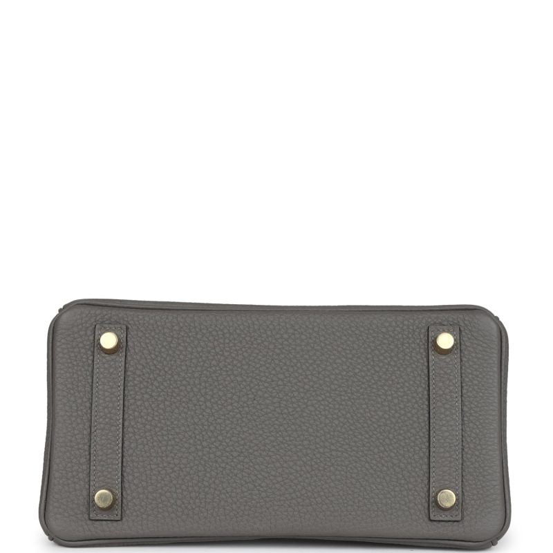Hermes Birkin 25 Gris Meyer Togo Gold Hardware - Image 5