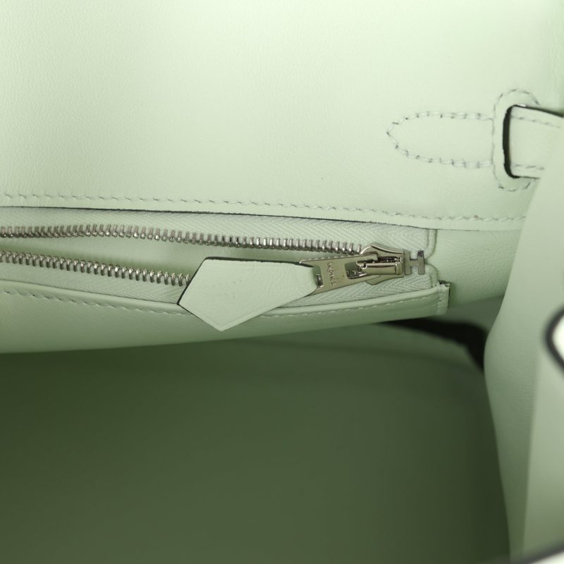 Hermes Birkin 25 Vert Fizz Swift Palladium Hardware - Image 8