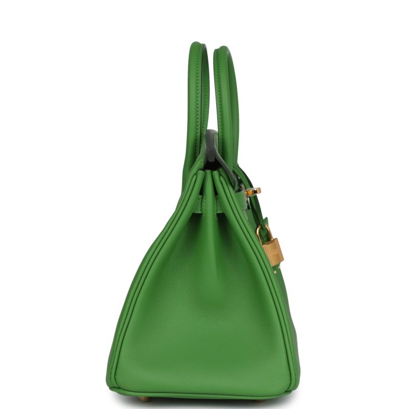 Hermes Birkin 25 Vert Yucca Swift Gold Hardware - Image 3