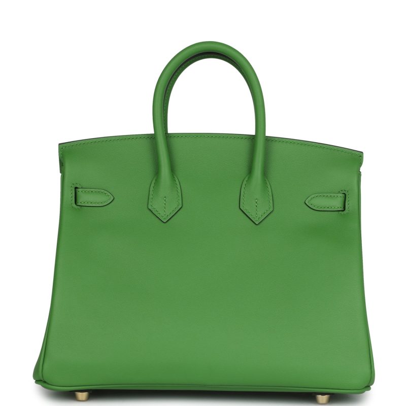Hermes Birkin 25 Vert Yucca Swift Gold Hardware - Image 4