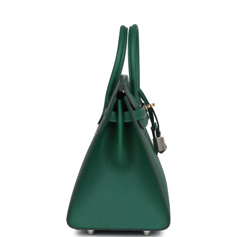 Hermes Birkin Sellier 25 Vert Moyen Epsom Electrum Hardware - Image 3