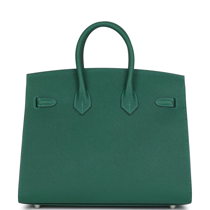 Hermes Birkin Sellier 25 Vert Moyen Epsom Electrum Hardware - Image 4