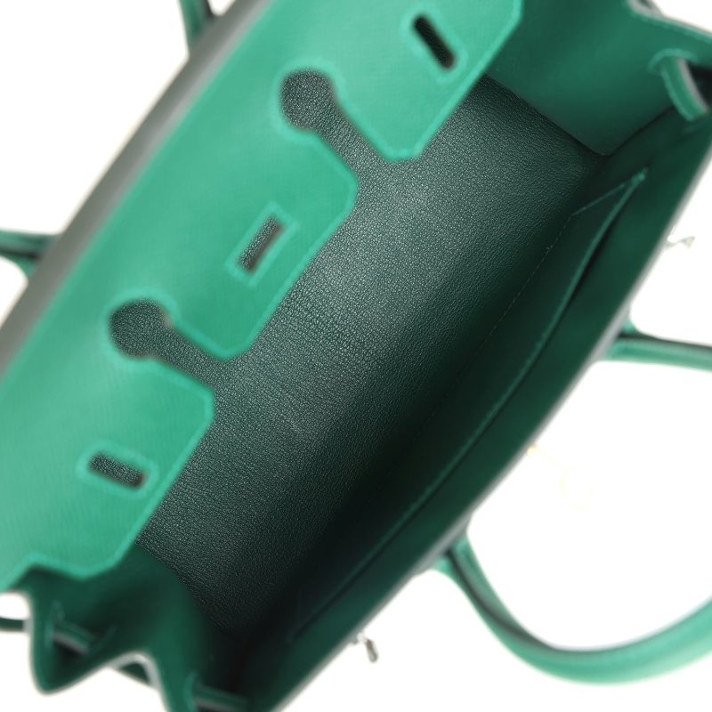 Hermes Birkin Sellier 25 Vert Moyen Epsom Electrum Hardware - Image 7