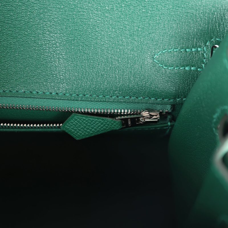 Hermes Birkin Sellier 25 Vert Moyen Epsom Electrum Hardware - Image 8