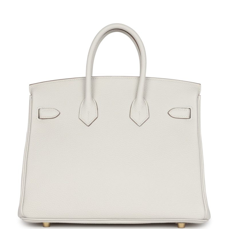 Hermes Birkin 25 Gris Pale Togo Gold Hardware - Image 4