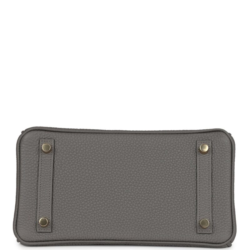 Hermes Birkin 25 Gris Meyer Togo Permabrass Hardware - Image 5