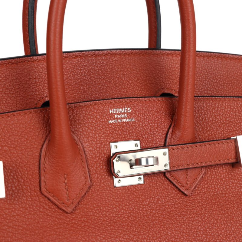 Hermes Birkin 25 Cuirve Verso Taurillon Novillo Palladium Hardware - Image 6