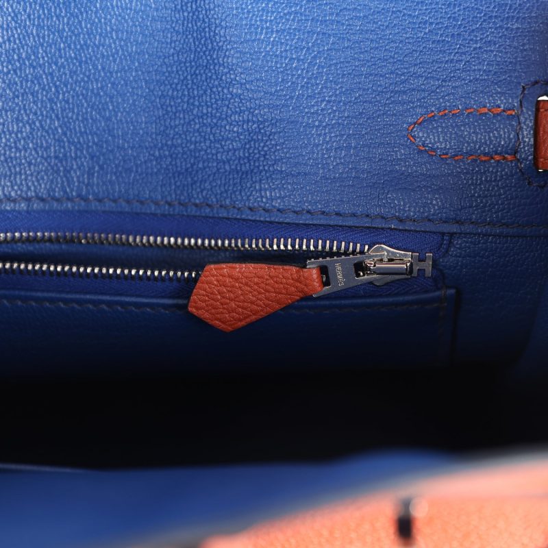 Hermes Birkin 25 Cuirve Verso Taurillon Novillo Palladium Hardware - Image 8