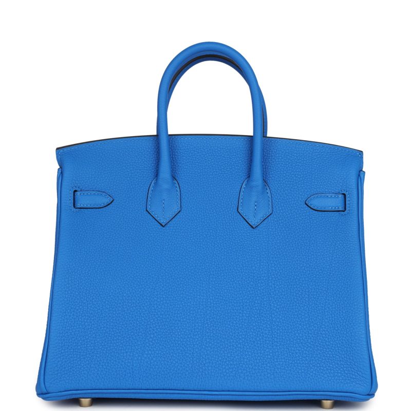 Hermes Birkin 25 Bleu Hydra Togo Gold Hardware - Image 4
