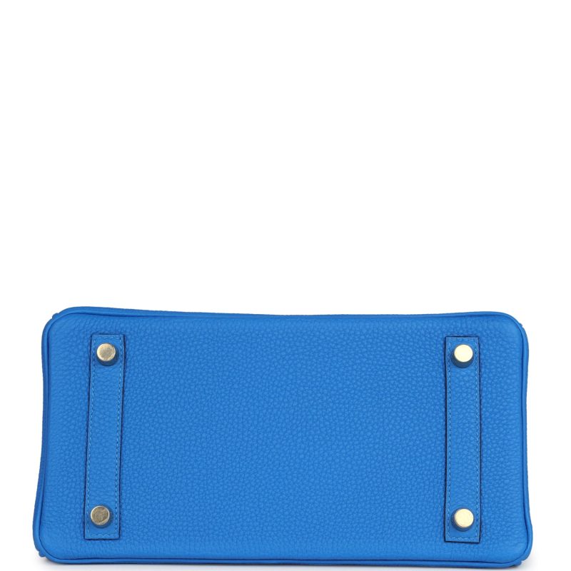 Hermes Birkin 25 Bleu Hydra Togo Gold Hardware - Image 5