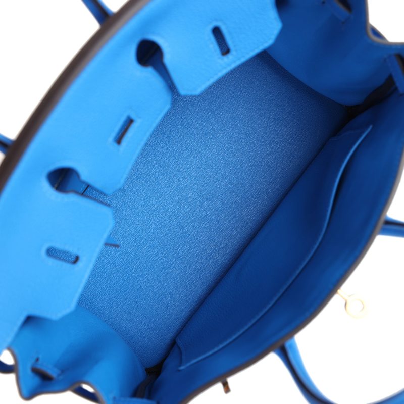 Hermes Birkin 25 Bleu Hydra Togo Gold Hardware - Image 7