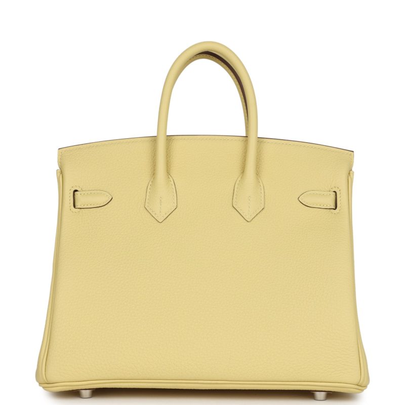 Hermes Birkin 25 Jaune Poussin Togo Palladium Hardware - Image 4