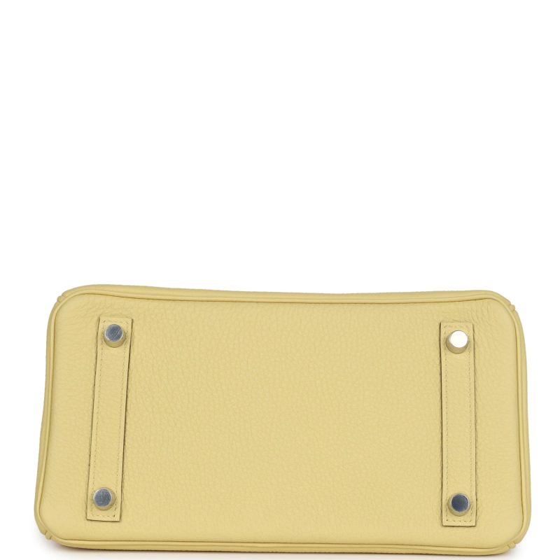 Hermes Birkin 25 Jaune Poussin Togo Palladium Hardware - Image 5