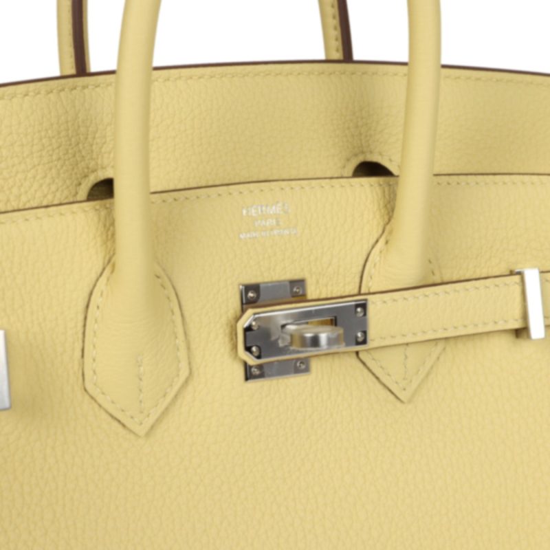 Hermes Birkin 25 Jaune Poussin Togo Palladium Hardware - Image 6