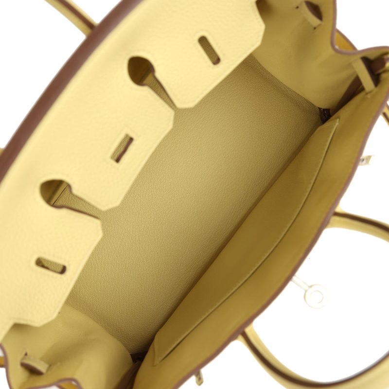 Hermes Birkin 25 Jaune Poussin Togo Palladium Hardware - Image 7