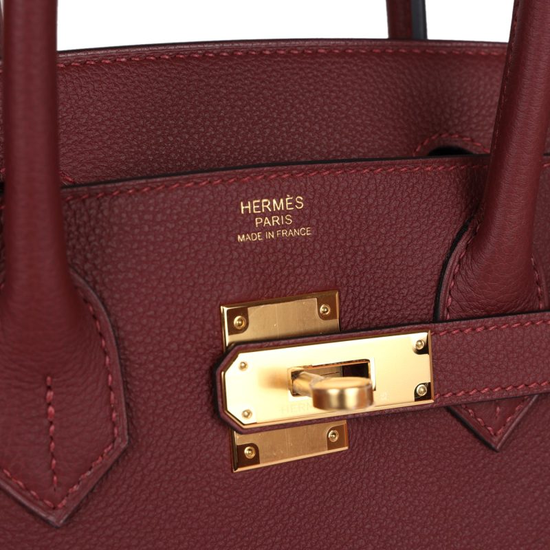 Hermes Birkin 30 Rouge H Togo Gold Hardware - Image 6