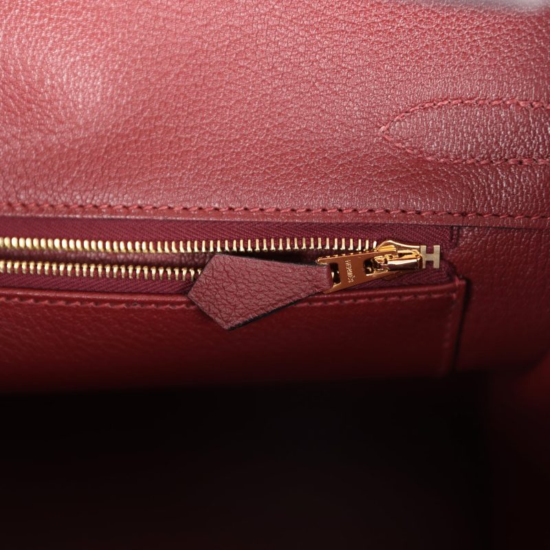 Hermes Birkin 30 Rouge H Togo Gold Hardware - Image 8