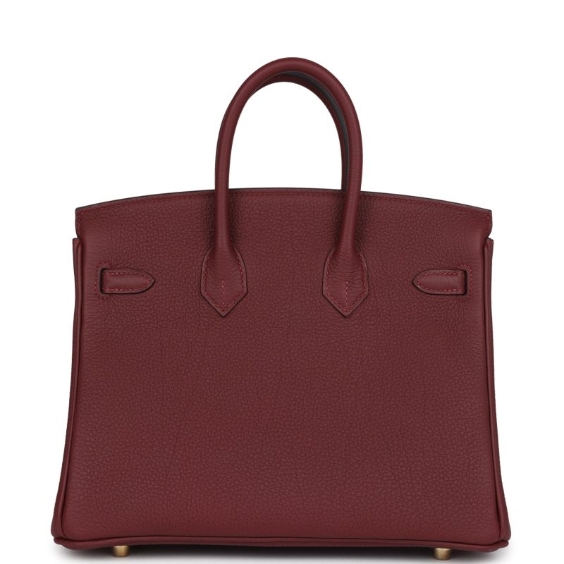 Hermes Birkin 25 Rouge H Togo Gold Hardware - Image 4