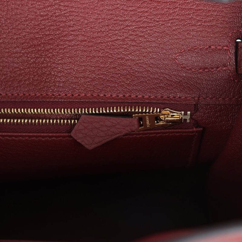 Hermes Birkin 25 Rouge H Togo Gold Hardware - Image 8