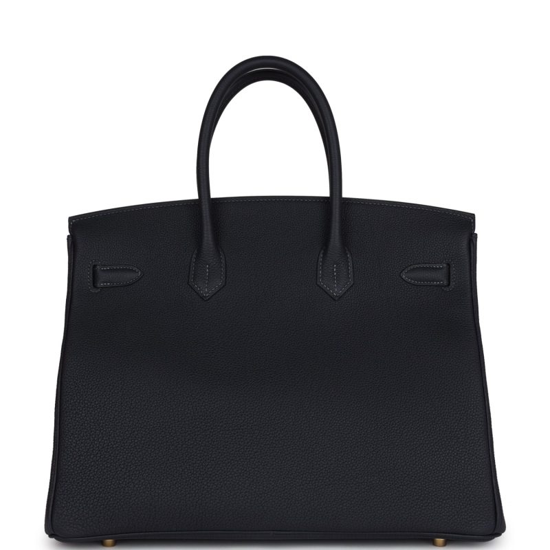 Hermes Birkin 35 Caban Togo Gold Hardware - Image 4