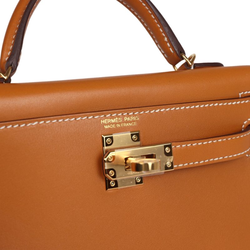Hermes Kelly Sellier 20 Naturel Sable Butler Gold Hardware - Image 6
