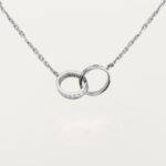 LOVE pendant, half-paved