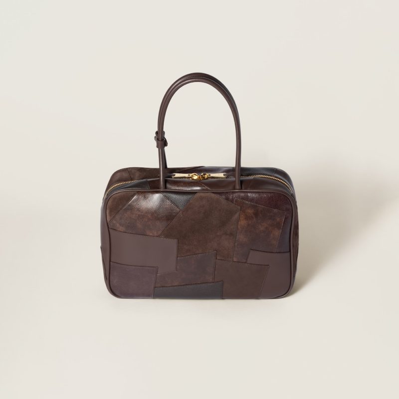 Leather patchwork Beau bag - Image 3