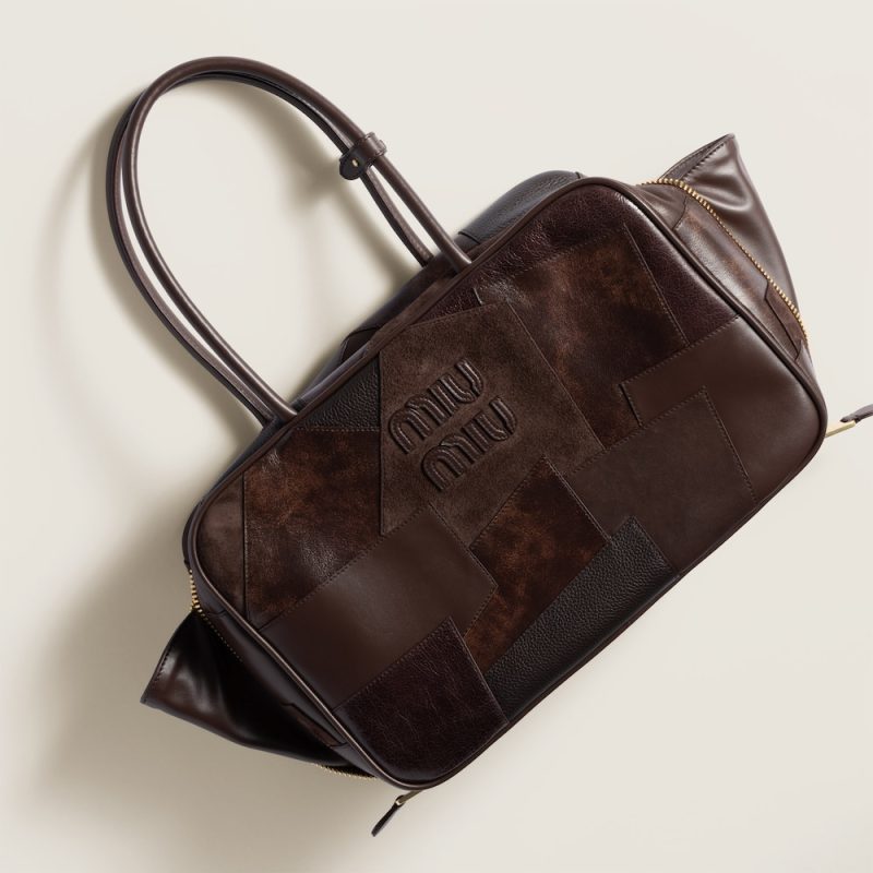 Leather patchwork Beau bag - Image 5