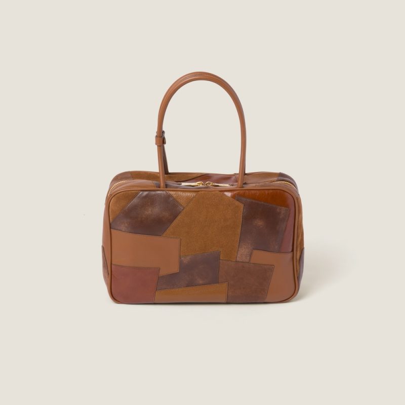 Leather patchwork Beau bag - Image 3
