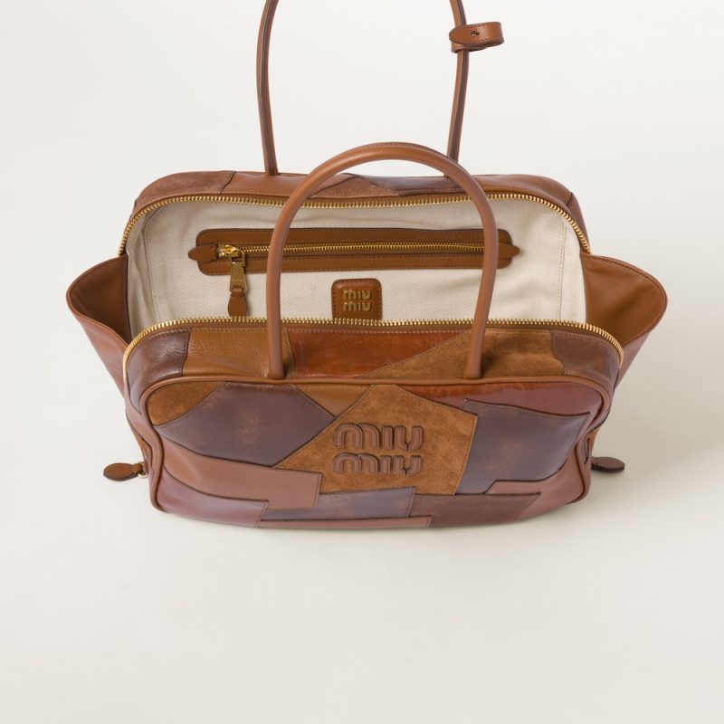 Leather patchwork Beau bag - Image 4