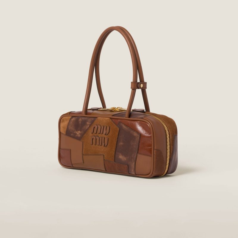 Beau leather patchwork bag - Image 2