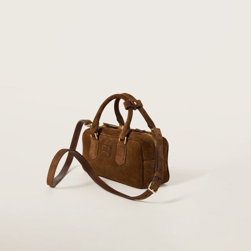 Arcadie padded suede top-handle bag - Image 2