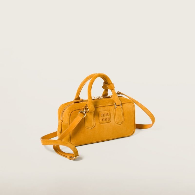 Arcadie padded suede top-handle bag - Image 2