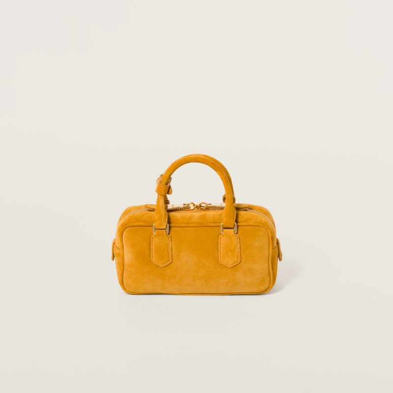 Arcadie padded suede top-handle bag - Image 3