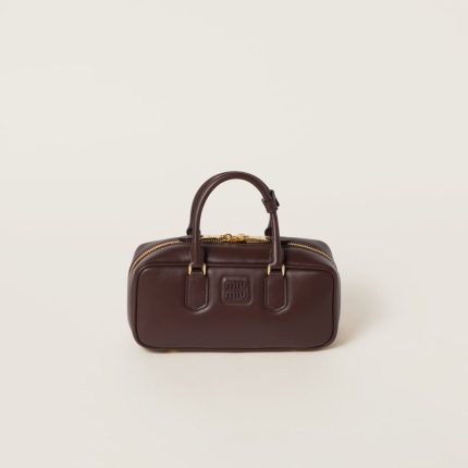 Large Arcadie leather bag