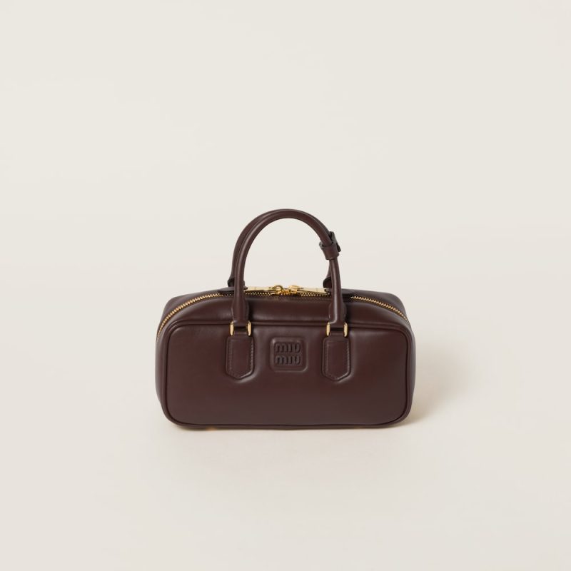 Large Arcadie leather bag