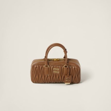Large Arcadie matelassé nappa leather bag