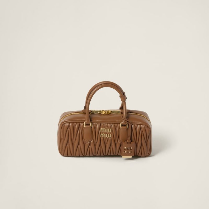 Large Arcadie matelassé nappa leather bag