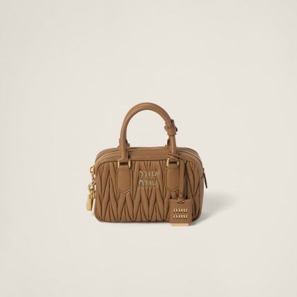 Small Arcadie matelassé nappa leather bag