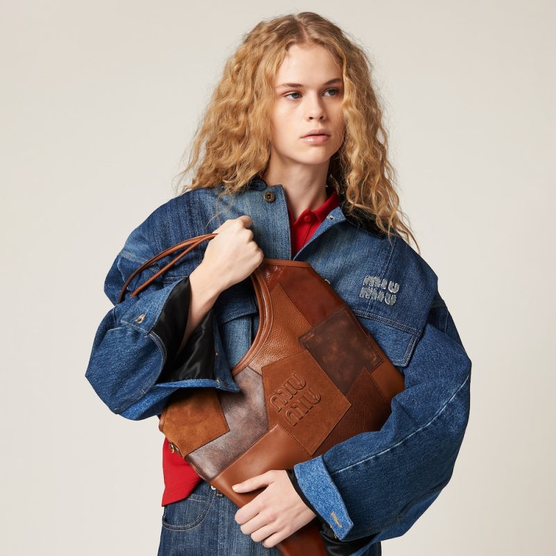 IVY leather patchwork bag - Image 2