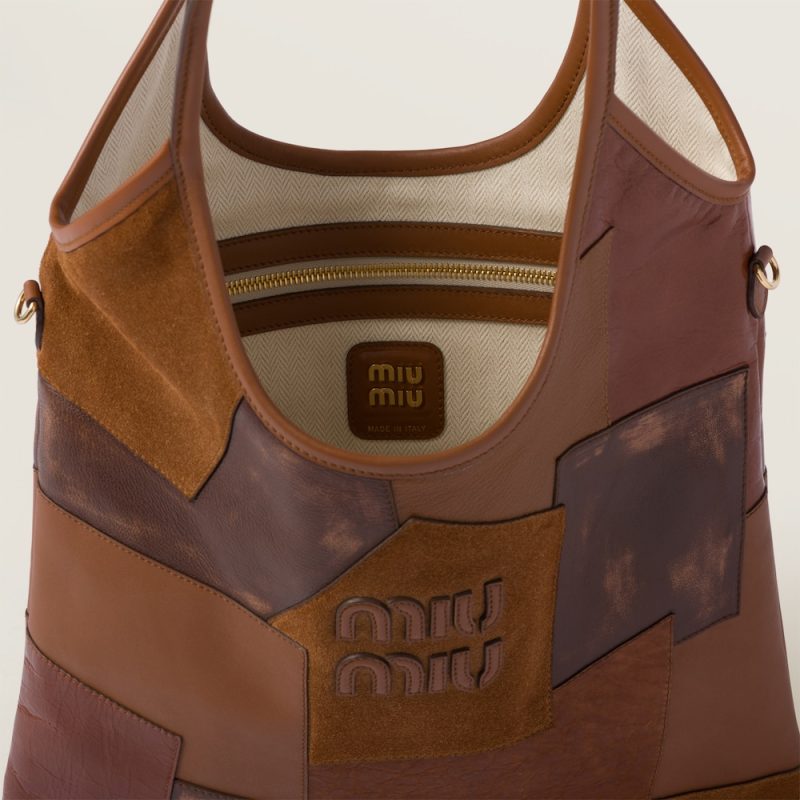 IVY leather patchwork bag - Image 5