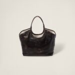 Leather tote bag