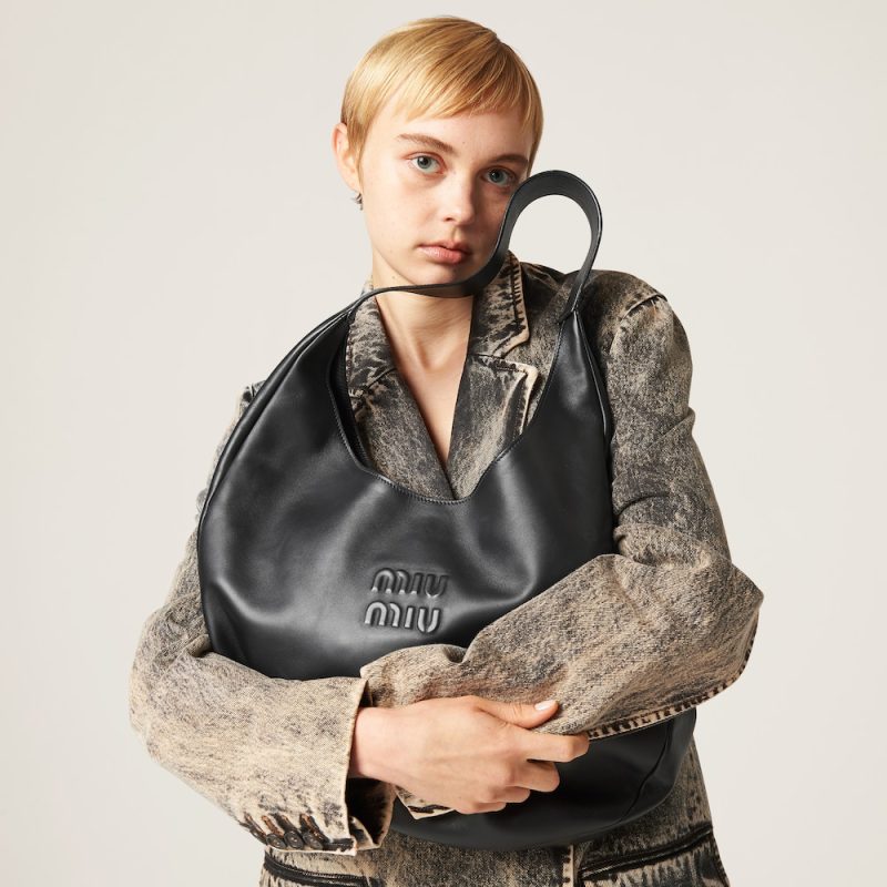 Nappa leather hobo bag - Image 2