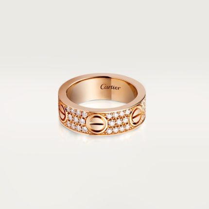 LOVE ring, classic model, paved