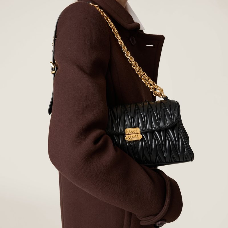 Matelassé nappa leather shoulder bag - Image 2