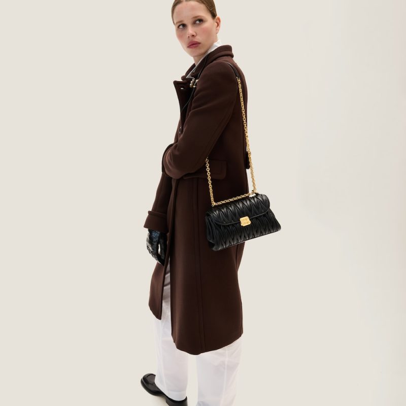 Matelassé nappa leather shoulder bag - Image 5