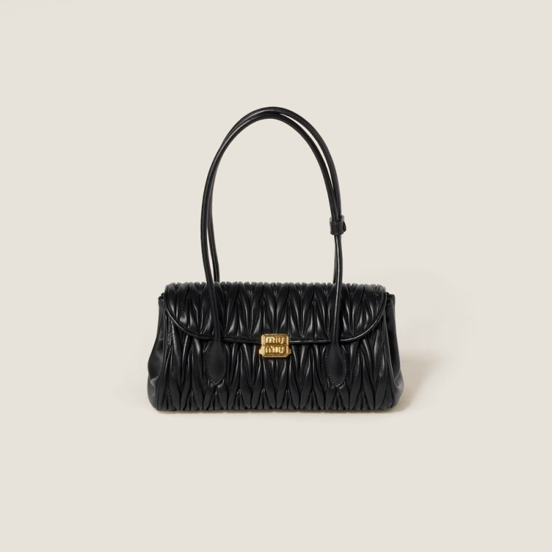 Matelassé nappa leather shoulder bag