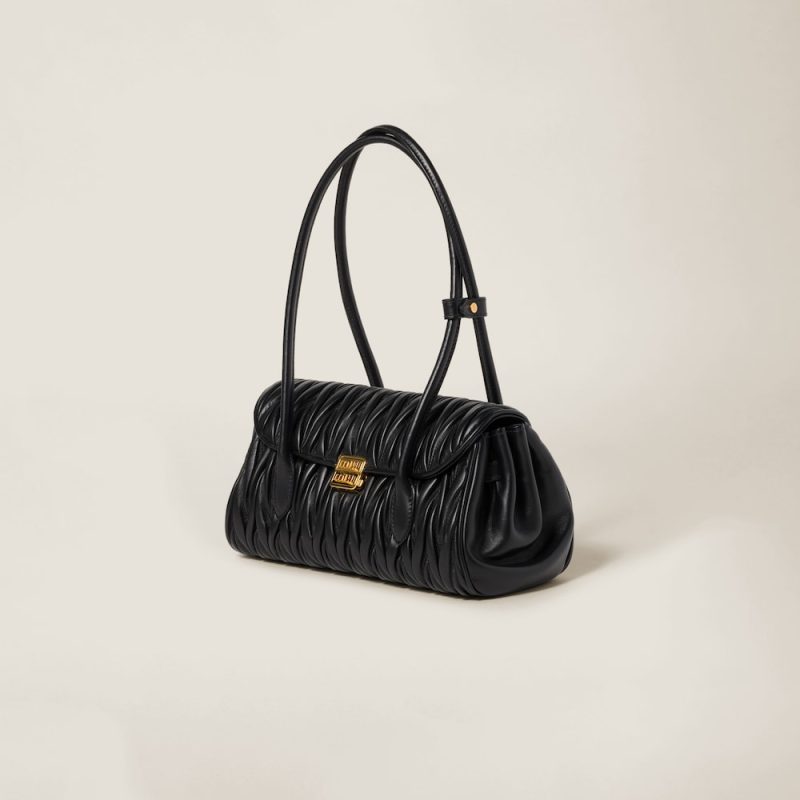 Matelassé nappa leather shoulder bag - Image 3